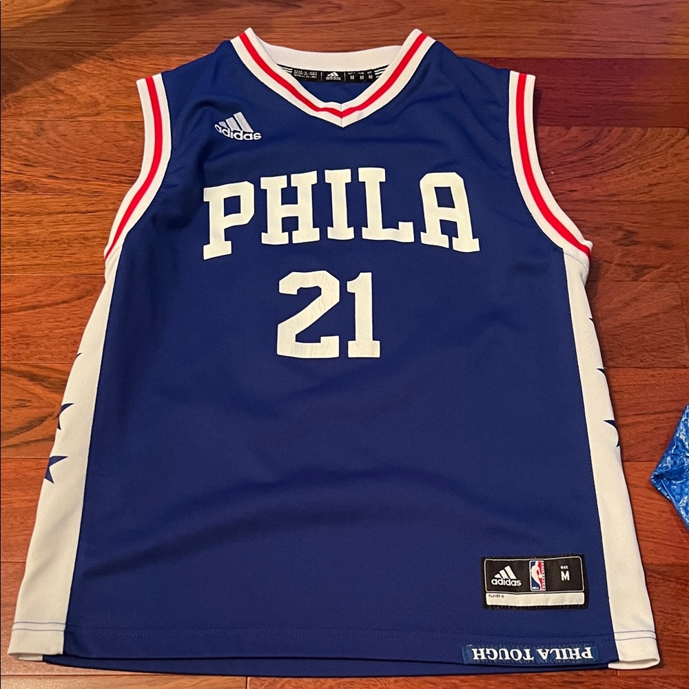 Adidas PHILA Blue and White Jersey